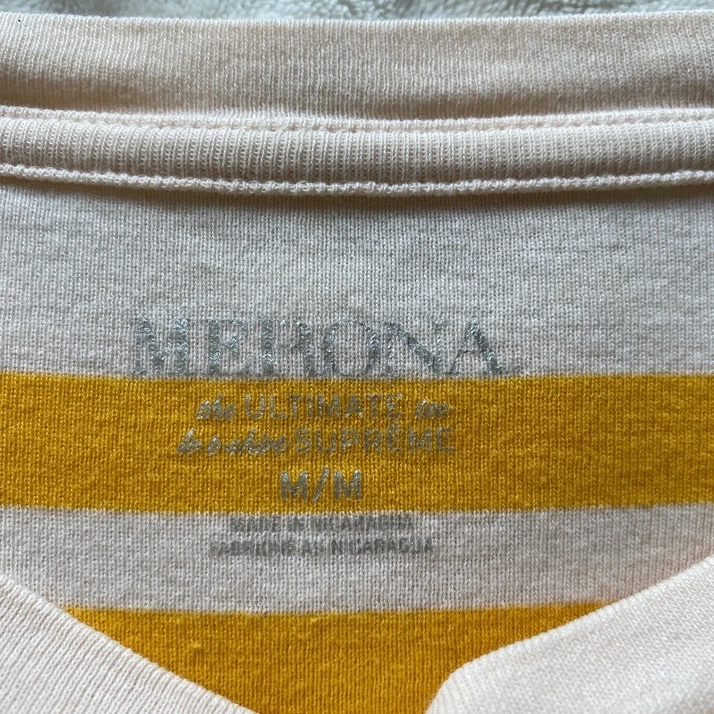 Long sleeve yellow striped tee - Picture 2 of 3